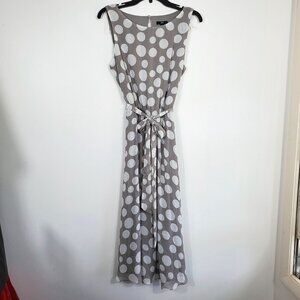 Grey and White JBS Midi Dress Size 8 Great Spring Summer Wear Sleeveless
